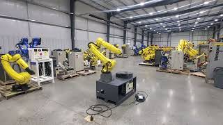 FANUC M20ia Industrial Robot With Servo Table  E102454 [upl. by Notlimah723]