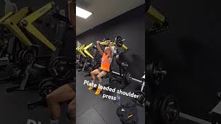 plate loaded shoulder press [upl. by Paderna441]