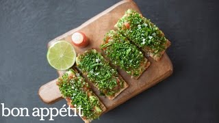 How to Make Spicy Tuna Tartare on Avocado Toast [upl. by Enneira]