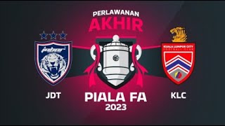 DEMO LIVE STREMING  JDT VS KL CITY 2023 FINAL [upl. by Kipp]