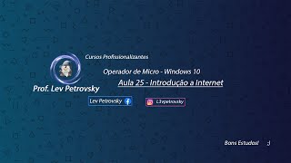 Aula 25  Introdução à Internet [upl. by Nosnhoj]