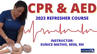 CPR amp AED Refresher Course with Nurse Eunice Adult Child and Infant [upl. by Luapnaej]