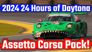 2024 IMSA SportsCar Championship 24 Hours of Daytona Assetto Corsa Mod Pack [upl. by Ellehsal]