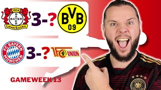 Bundesliga Gameweek 13 Predictions amp Betting Tips  Bayer Leverkusen vs Dortmund [upl. by Mathews]