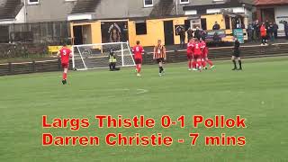 Largs Thistle v Pollok  20th January 2024  Just the Goals [upl. by Glass416]