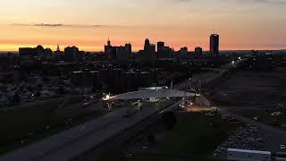 Crews install new Ralph Wilson Park pedestrian bridge [upl. by Hadria945]