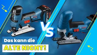 GST 18V125 S NEUHEIT vs GST 18VLI S– Was können beide AKKUSTICHSÄGEN von BOSCH  ToolGroup [upl. by Airasor]