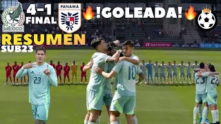 México SUB23 vs Panamá SUB23 🔴 RESUMEN 🔥 GOLEADA 🤩 692024 FINAL 🇲🇽41🇵🇦 [upl. by Nnaeed325]