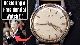 Vintage Watch Restoration with History  The Vulcain Cricket [upl. by Kartis]