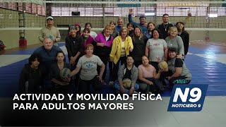 ACTIVIDAD Y MOVILIDAD FÍSICA PARA ADULTOS MAYORES  NOTICIERO 9 [upl. by Juley]