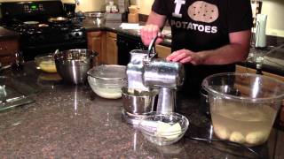 Electric Potato Grater for Kugelis potato pancakes latkes potato dumplings [upl. by Odarbil671]