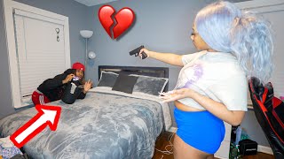 USED C0ND0M PRANK ON ERICKA EX GIRLFRIEND😬 ITS OVER BEFORE IT EVEN STARTED💔 [upl. by Nerek865]