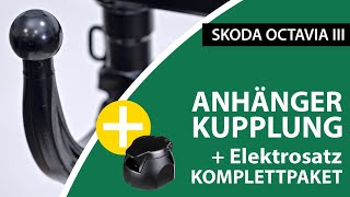 Anhängerkupplung abnehmbar SKODA OCTAVIA III  Westfalia Komplettsatz  Montage von Rameder [upl. by Enelyk]