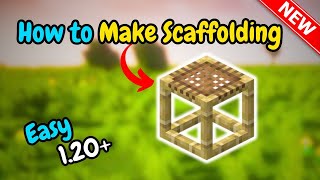 How to make scaffolding in minecraft UPDATED [upl. by Onek13]