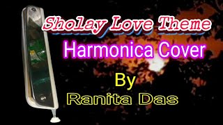 SHOLAY Theme  The Silent LOVE amp Sad  on Harmonica  NEW [upl. by Abeu]