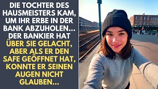 Die Tochter der Putzfrau ging zur Bank um ihr Erbe abzuholen Der Bankier hat sich über sie [upl. by Isidore549]