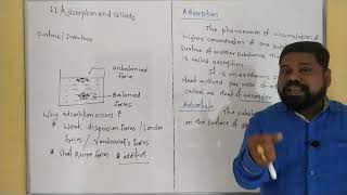 Adsoption and Colloids lecture 1 [upl. by Anizor]