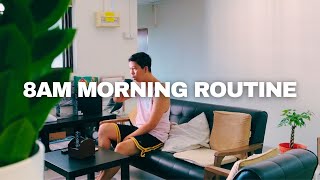 8AM MORNING ROUTINE  relaxing peaceful amp productive  life in singapore [upl. by Narot]