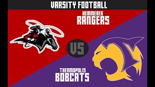 Varsity Football  Thermopolis Bobcats  Kemmerer Rangers [upl. by Lauzon]