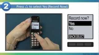 Panasonic  Telephones  Function  Record a Greeting Message Models listed in Description [upl. by Nailliw]