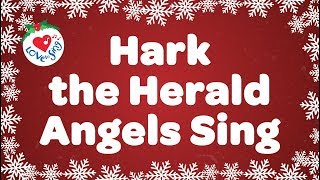 Hark the Herald Angels Sing with Lyrics  Christmas Carol amp Song [upl. by Akemahc]