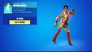 Original Music BRUNO MARS Fortnite Emote quotFreedom Wheelsquot [upl. by Nahgem]