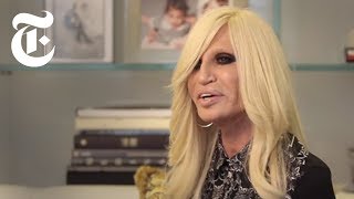 Donatella Versace Interview  In The Studio  The New York Times [upl. by Alfeus]