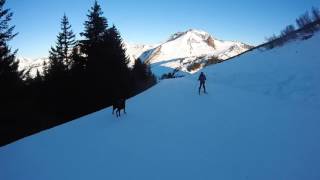 Morzine Les Gets Snow Report 26th March 2017 [upl. by Yziar]