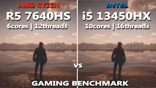 INTEL i5 13450HX vs AMD RYZEN 5 7640HS GAMING BENCHMARK TEST  Tested in 10 Games  LENOVO LOQ 15 [upl. by Mariska837]