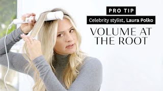 Quick Tip How to Add Volume at The Root with a Curling Iron  T3 [upl. by Bartley]