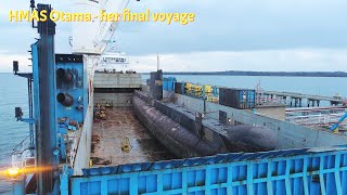 HMAS Otama  loaded aboard RollDock Sun drone [upl. by Hgielak]