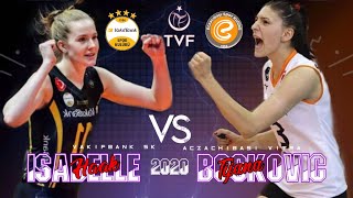 Tijana Boskovic  Isabelle Haak Vakifbank Sk vs Eczachibasi Vitra  Turkey volleyball league 2020 [upl. by Ilatfan]