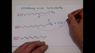 Radikalische Polymerisation von Ethen Teil II  Bildung einer Seitenkeite [upl. by Lesnah909]