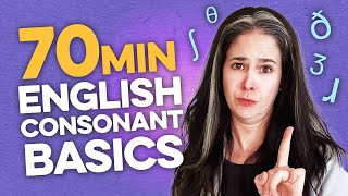 Learn 24 English Consonant Sounds in 70 Minutes  Pronunciation Compilation  Rachels English [upl. by Dierolf]