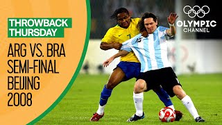 Argentina vs Brazil  Highlights  Mens Football Beijing 2008  Throwback Thursday [upl. by Litch736]