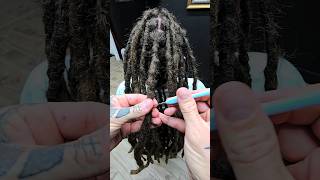 Awesome transformation dreadroot maintenance with crochet hook [upl. by Crysta]