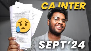 CA INTER SEPT24  HONEST PAPER REVIEW  TOUGHEST EXAM 😥 [upl. by Coop]