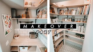 VORRATSKAMMER ROOM MAKEOVER Part 2  Fliesen legen  DIY Regal selber bauen  EASY ALEX [upl. by Annawyt577]