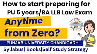 How to prepare PU BA LLB entrance exam 2025All about Punjab University Chandigarh 5 years Law UILS [upl. by Cardon]