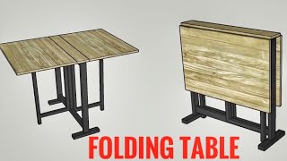 I Made the Folding Table Very Easily  How to Make a Folding Table [upl. by Palocz153]