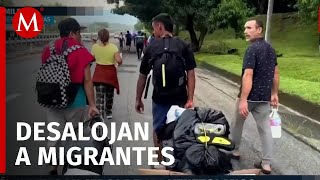 Comunidad de migrantes venezolanos son desalojados tras denuncias de vecinos en Chiapas [upl. by Nyrroc163]