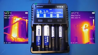 Review of an XTAR VX4 MultiChemistry Battery Charger and Testing of High Discharge Rate Batteries [upl. by Attena79]