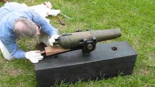 Shooting the Bronze Swivel Gun with Canister Rounds [upl. by Wein]