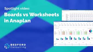 Demo Video Boards vs Worksheets in Anaplan [upl. by Narcis]