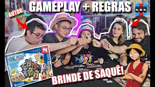 Wanted One Piece l Regras  Gameplay ft Robert Coelho designer e Gambiarra Board Games [upl. by Iyre]