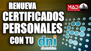 TUTORIAL Renueva  solicita tu certificado personal de la FNMT con tu DNI electrónico  FáCIL 100 [upl. by Jard36]