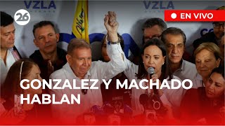 🚨 EN DIRECTO  EDMUNDO GONZÁLEZ y MARÍA CORINA MACHADO ofrecen una conferencia de prensa [upl. by Haneehs]