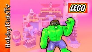 LEGO Hulk Hero SMASH Laboratory Toy Review HobbyKidsTV [upl. by Loise12]