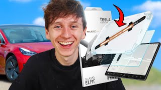 Testing the Most EXPENSIVE Tesla Screen Protector [upl. by Aselehc]