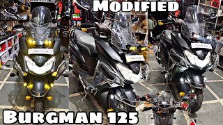 burgman 2023 new model modified  Burgman 125 modifications 🌍 [upl. by Ollehcram]